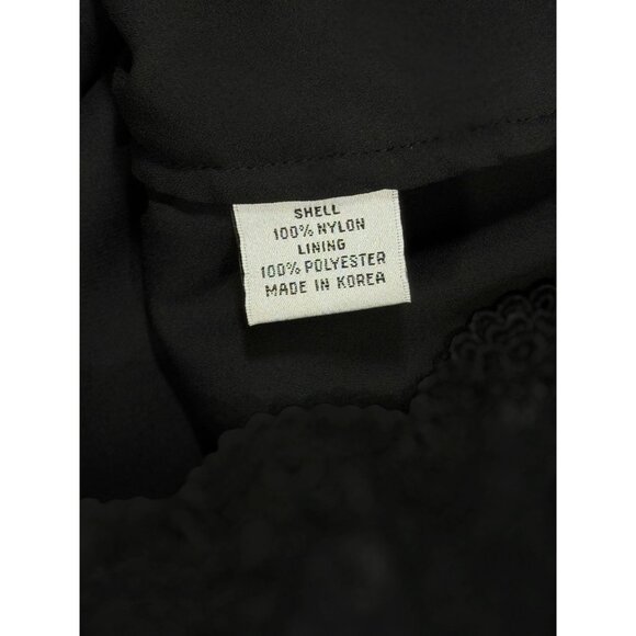 Talbots Size 14 W Blaze jacket Women Vintage-Inspired Black Lace Button - Picture 10 of 12
